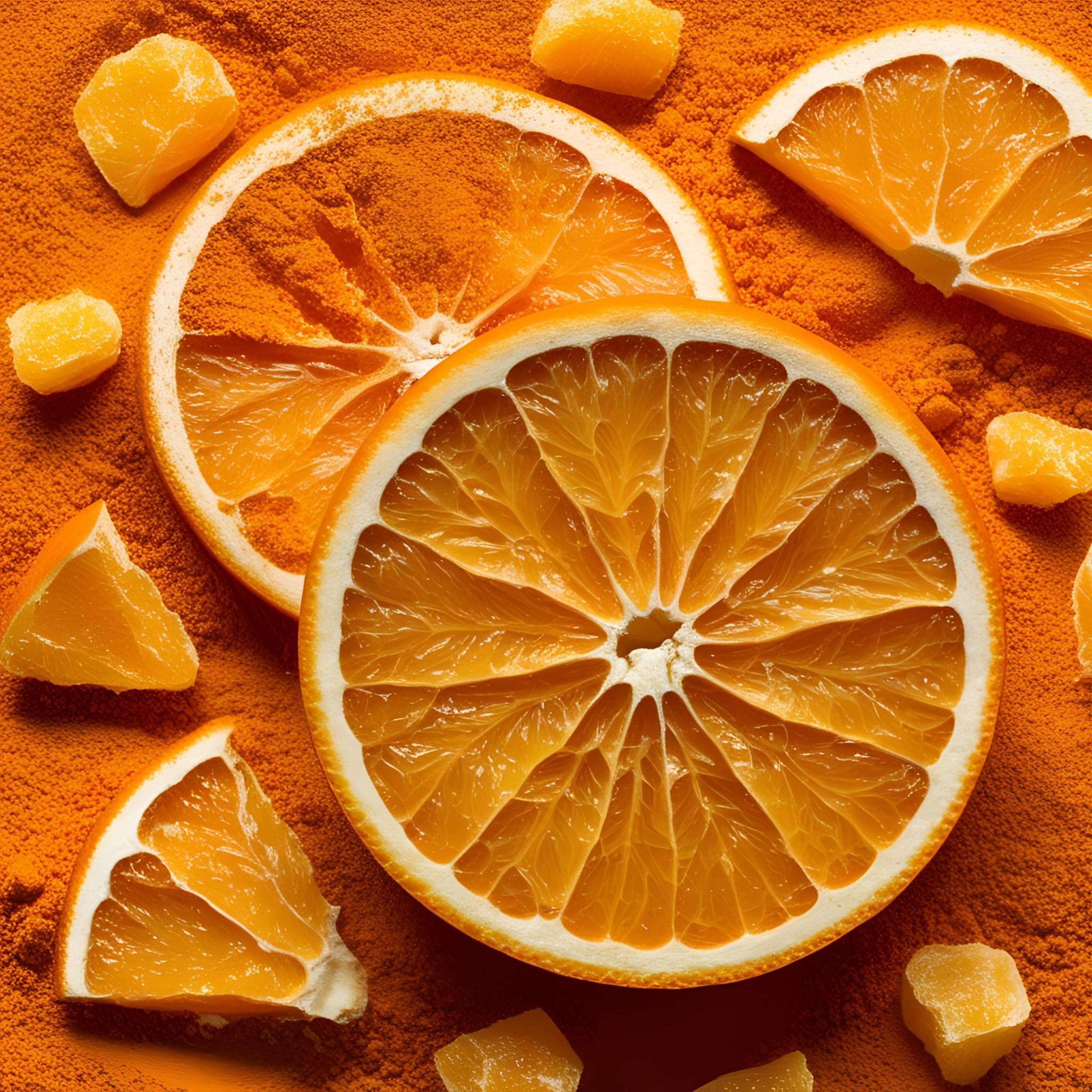 Dehydrated Orange Powder Slice and Pieces